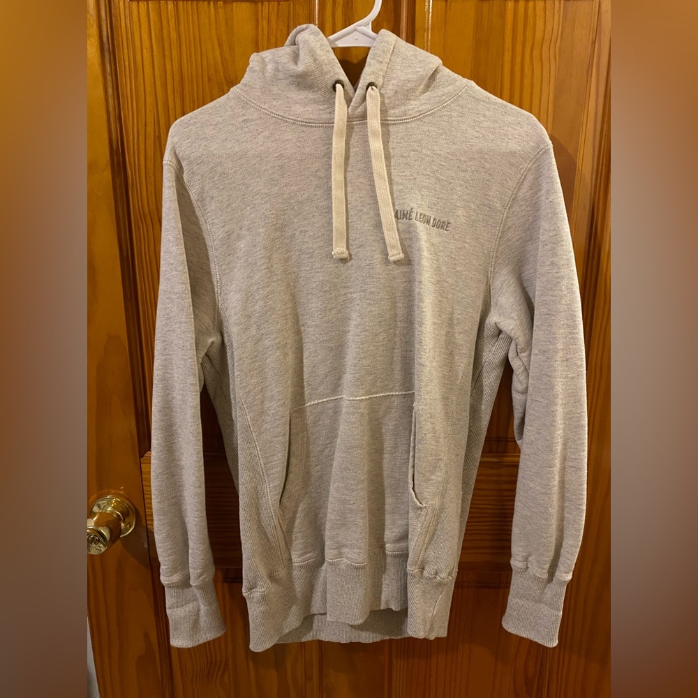 AIME LEON DORE crewneck hoodie in oatmeal